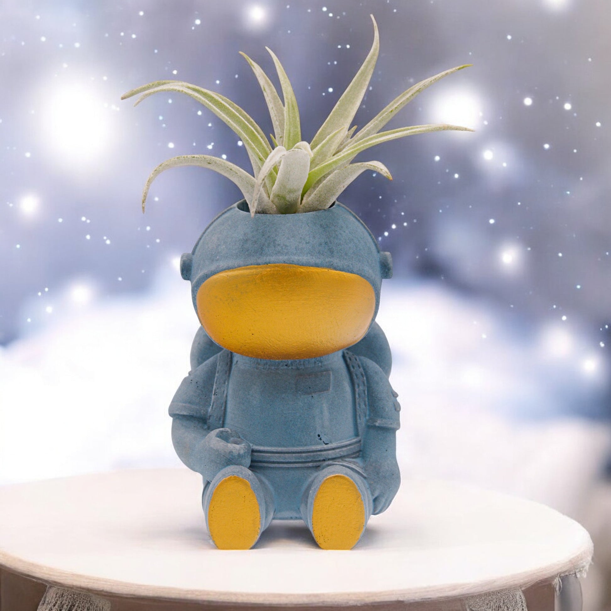 Handmade astronaut airplant pots