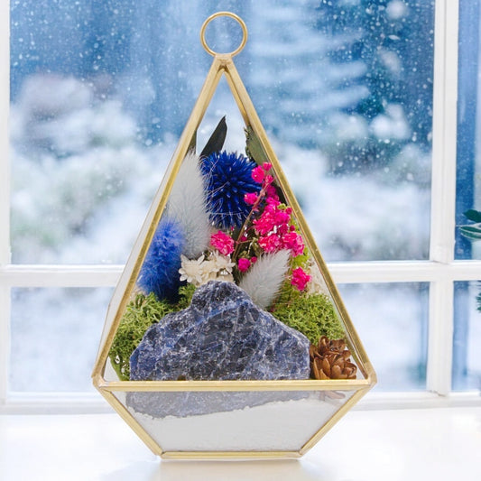 Terrarium Victorien en Cristal - Sodalite