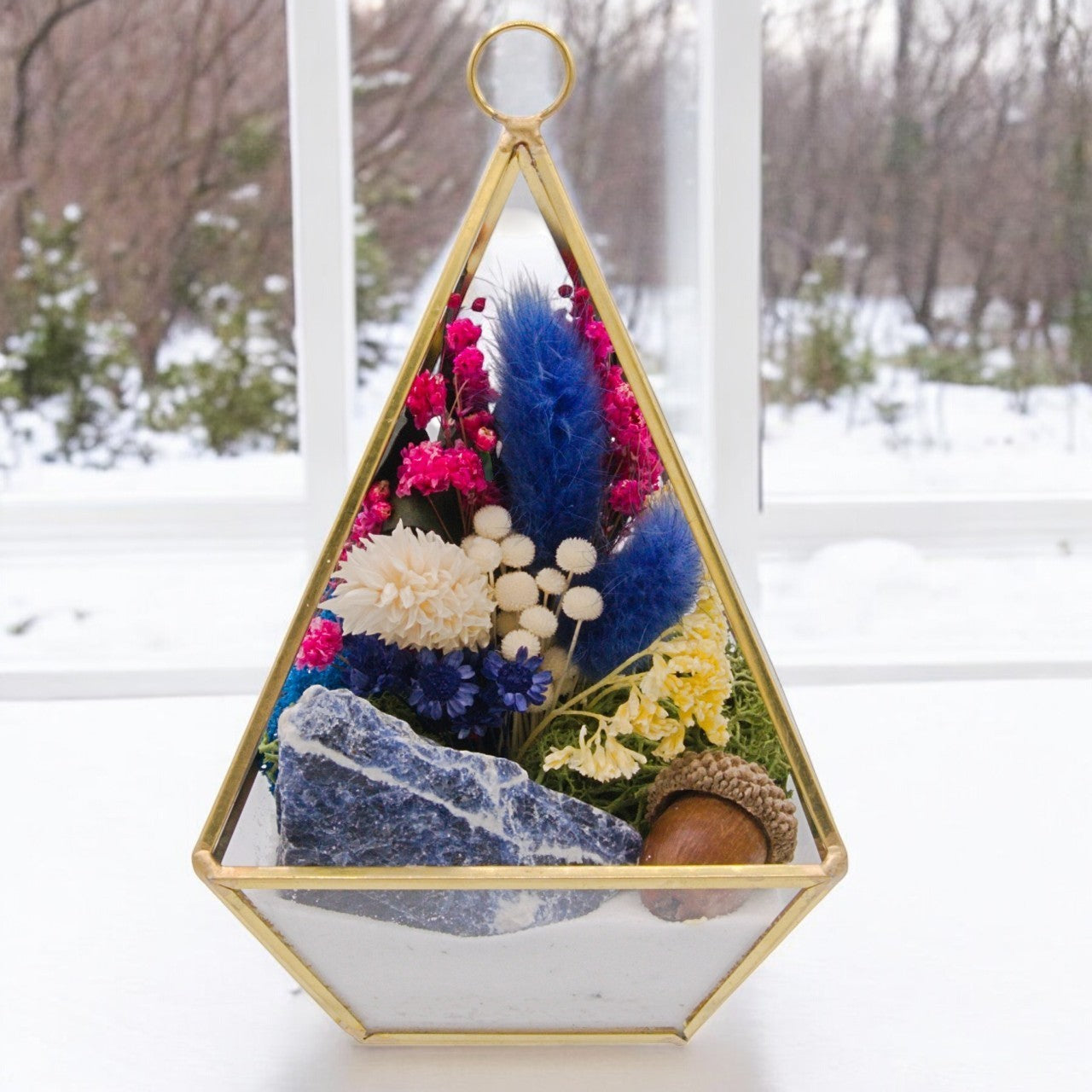 Terrarium Victorien en Cristal - Sodalite